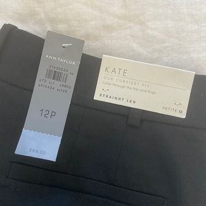 Ann Taylor - Kate Straight Leg Pants - NWT Size 12P